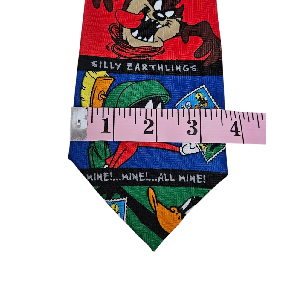 Looney Tunes X USPS Stamp Collection Tie 1997 Taz Bugs Bunny Daffy Warner Bros
